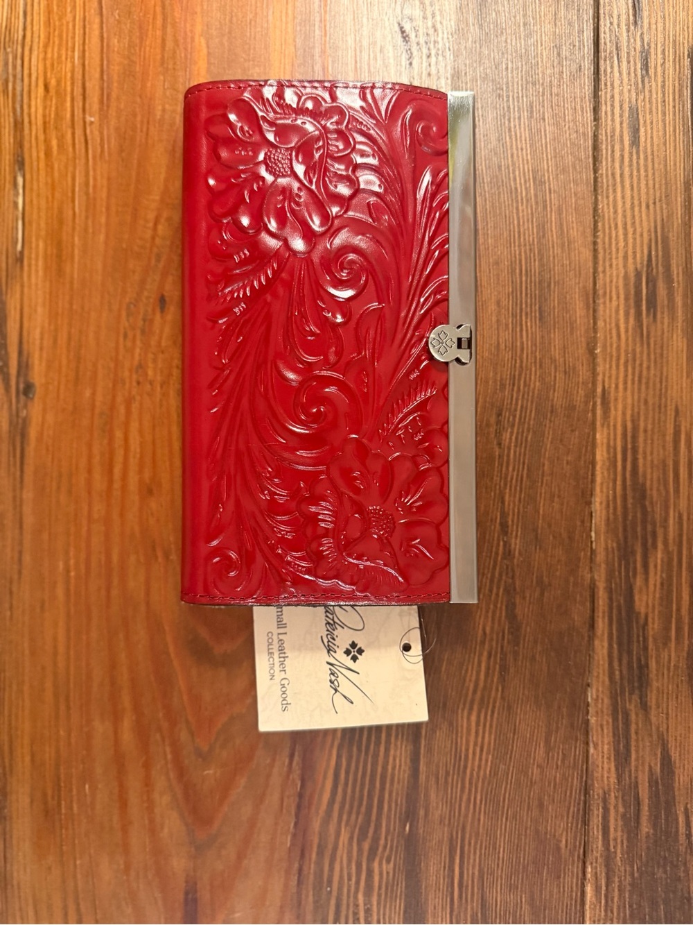 Patricia Nash Red Leather RFID Wallet